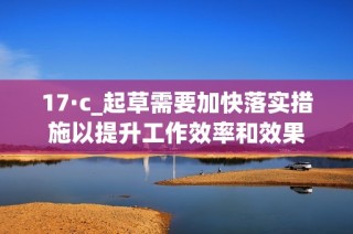 17·c_起草需要加快落实措施以提升工作效率和效果