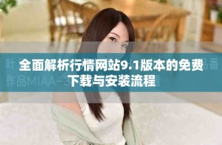 全面解析行情网站9.1版本的免费下载与安装流程