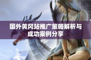 国外黄冈站推广策略解析与成功案例分享