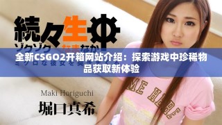 全新CSGO2开箱网站介绍：探索游戏中珍稀物品获取新体验