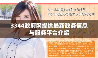 3344政府网提供最新政务信息与服务平台介绍