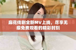 麻花传剧全新MV上线，尽享无痕免费观看的精彩时刻